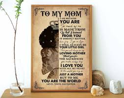to my mom poster mother s day gift