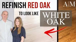 how to refinish red oak flooring like