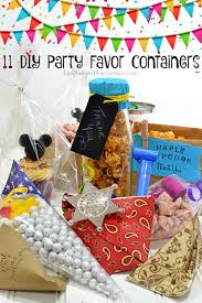 11 diy party favor containers birthday