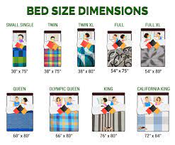 bed size dimensions chart and guide