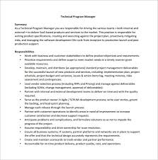 Technical Program Manager Roles And Responsibilities Rome