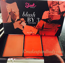 sleek makeup blush by 3 in flame