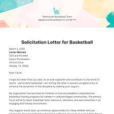 free solicitation letter templates