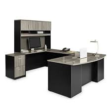 Create a space that allows you to thrive by browsing our collection of office desks. Executive Bowfront U Desk With Hutch 72 W By Sauder Office Furniture Nbf Com