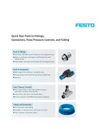 Quick Star Push In Fittings Connectors Flow Pressure