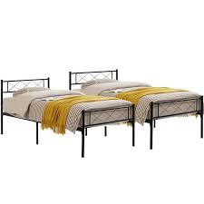 metal platform bed frame set