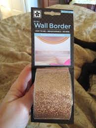 Gold Glitter Wallpaper Border