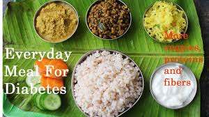 south indian veg meals for diabetes