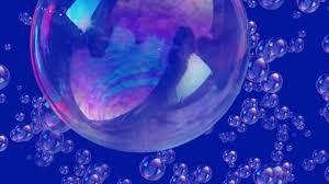 Soap Bubbles Moving Blue Screen Effect