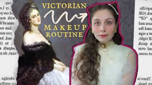 following a victorian makeup routine