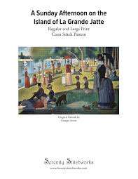 A Sunday Afternoon On The Island Of La Grande Jatte Cross