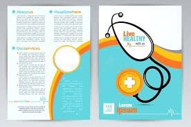 Download Medical Brochure Design Template Both Side Stock Vector A4