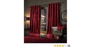 Newest oldest price ascending price descending relevance. Viceroy Bedding Pair Of Heavy Crushed Velvet Curtains Eyelet Ring Top Fully Lined Curtains Raspberry Red 66 Width X 90 Depth Amazon Co Uk Kitchen Home