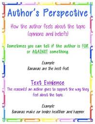 Authors Perspective Anchor Chart