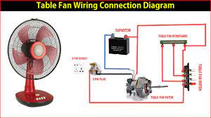 table fan wiring connection diagram
