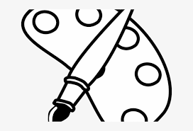 paint brush clipart black and white
