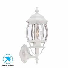 light white outdoor wall lantern sconce