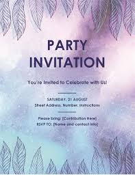 Party Invitation Flyer