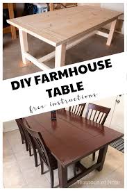 diy farmhouse kitchen table teaspoon