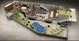 3d Floor Plan Of Residential House