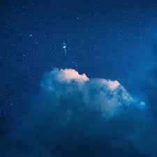 starry sky wallpaper 4k clouds blue