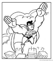 Superman Color Page Coloring Pages