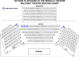 Seating Chart Actors Playhouse At The Miracle Theatre