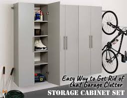 Wall Hanging Garage Storage Cabinet Set