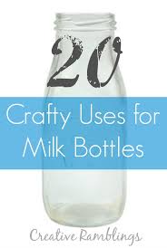 20 Crafty Ways To Use Milk Bottles