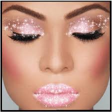 fine glitter pink shades for face body