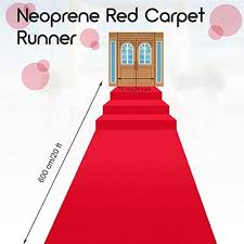neoprene red carpet runner reusable