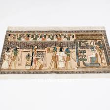 egyptian culture handmade silk rug