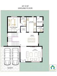 40x50 Floor Plan Design For 3bedroom