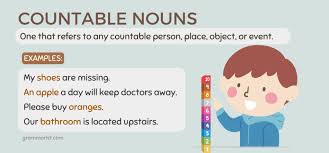 countable nouns list of exles
