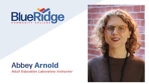 Abbey Arnold encourages adult students - Blue Ridge Community College