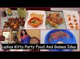 kitty party food and game ideas