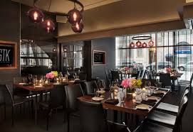 Modern interiors will create a dashing atmosphere for guests to enjoy your celebratory event. Private Dining New York City Midtown