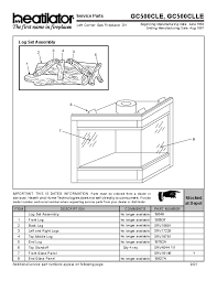 Heatilator Gc500clle Left Corner Gas