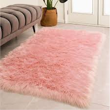 latepis sheepskin faux furry pink cozy