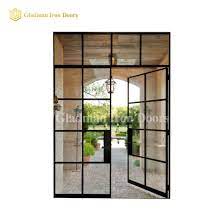 French Door With Fixed Clear Glasses