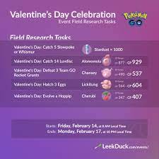 Valentine's Day Celebration 2020 - Leek Duck | Pokémon GO News and Resources