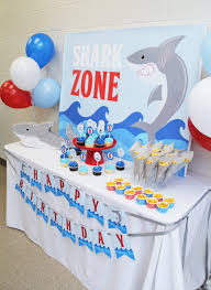 Shark Birthday Party Editable