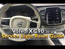 volvo xc90 2016 service light reset