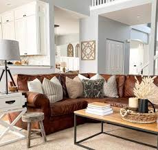 24 brown leather couch living rooms