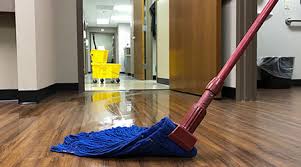 wet mopping floors