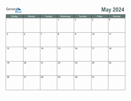 blank may 2024 monthly calendar template