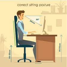 ergonomic seating proper typing