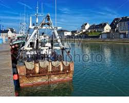 fishing boat in port en bessin a