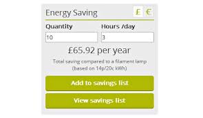 Energy Savings Calculator Guide Integral Led
