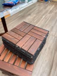 floor decking outdoor brown stained